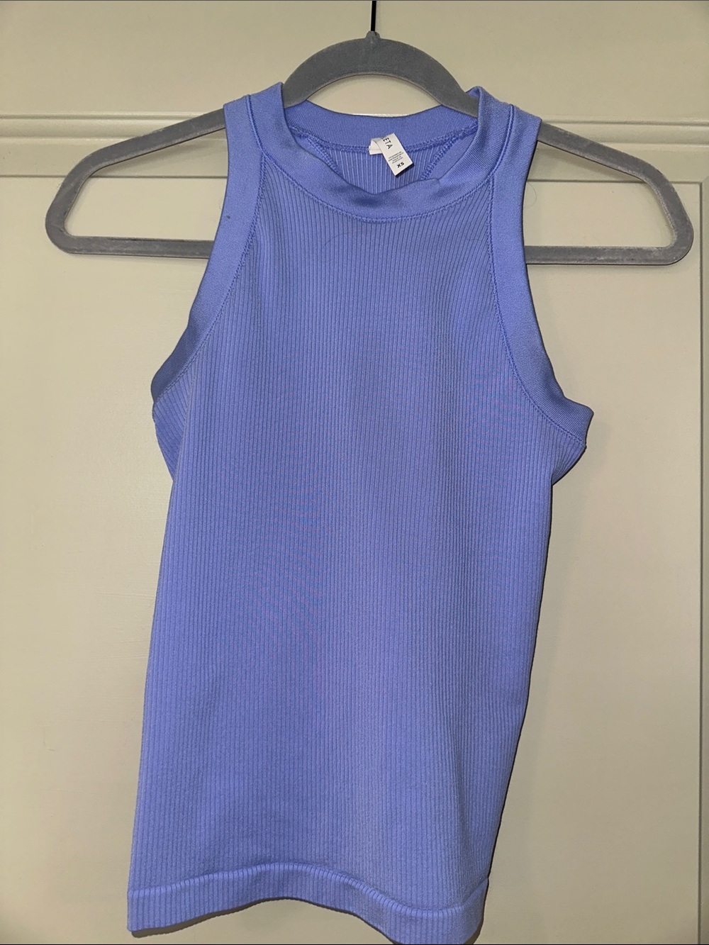 Athleta Ribbed Sleeveless Tank - Periwinkle
